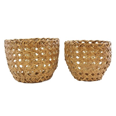Beachcombers Set of 2 Split Rattan Baskets