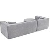 Modern Style Modular L-Shape Sectional Sofa, Sponge Sectional Sofa Couch with two throw pillows for Living Room, Study - 3 of 4