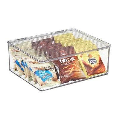 iDESIGN 11.3"x13.3"x5" Kitchen Binz Stackable Box Clear