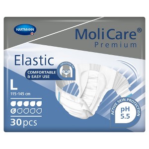 MoliCare Premium Elastic 6D Incontinence Brief, Unisex, Large - 1 of 2