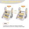 Foldable 3 Steps Stool for Toddlers, Folding Step Ladder with Handles, Adjustable Kids Step Stool - 4 of 4