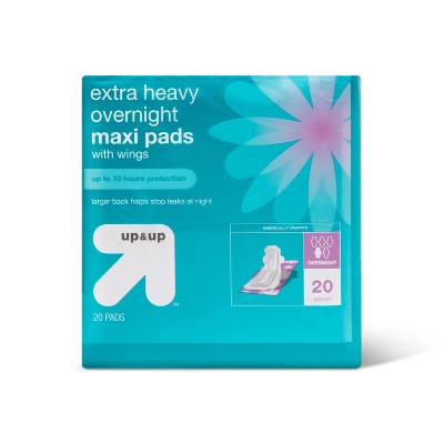 Overnight Extra Heavy Maxi Pads - 20ct - up & up™