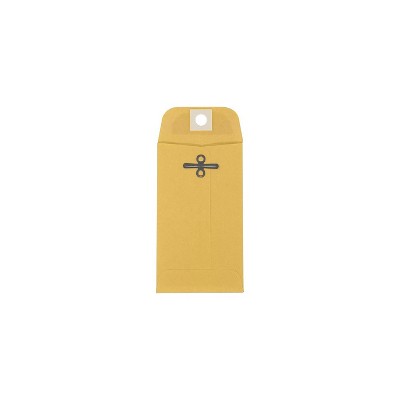 LUX #3 Coin Clasp Envelope 50/Pack 32lb. Brown Kraft (WS-5472-50)