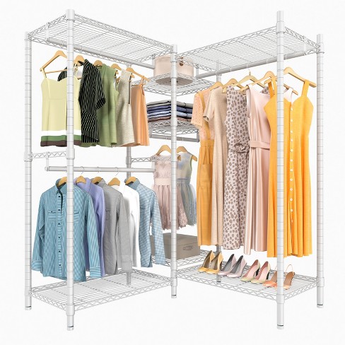 Small white clothing online rack