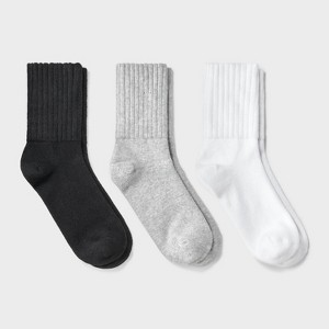 Women's Short Slouch 3pk Ankle Socks - Universal Thread™ 4-10 - 1 of 4