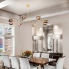 Bella Depot 8-Light Adjustable Gold Chandelier with Smoked Glass Shades - 3 of 4