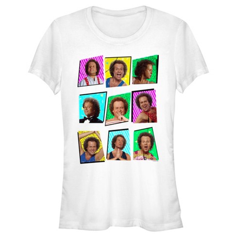 Junior's Richard Simmons Retro Boxes T-shirt - White - Small : Target