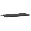 vidaXL Garden Bench Cushion Melange Anthracite 47.2"x19.7"x2.8" Fabric - 2 of 4