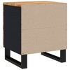 vidaXL Bedside Cabinet 15.7 in.x13 in.x18.1 in. Solid Wood Acacia - 4 of 4