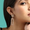 SOHI Women's The Corroded Drop Earrings - 4 of 4