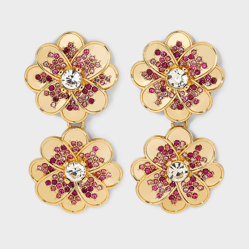 SUGARFIX by BaubleBar Flower Statement Drop Earrings, 1 of 7