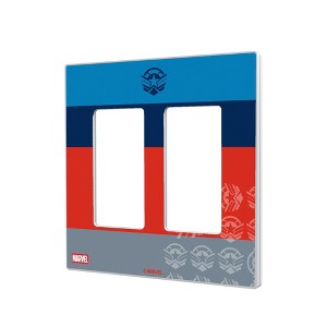 Marvel Avengers Sigil Hidden-Screw Light Switch Plate for Double Rocker - 1 of 4