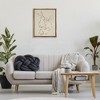 Stupell Industries Earthtone Bunny Sketch Black Floater Framed Canvas Wall Art - 2 of 4