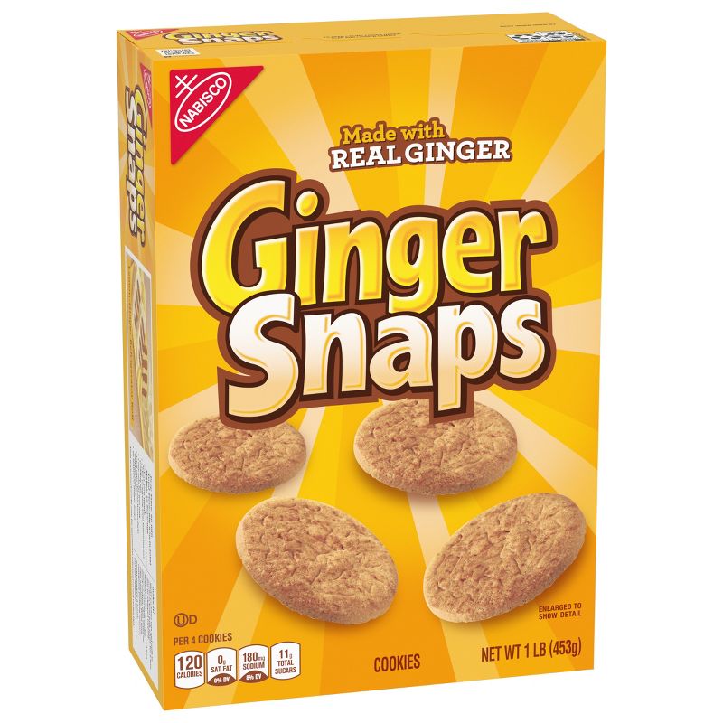 Nabisco Ginger Snaps Cookies - 16oz, 4 of 14