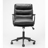 TiramisuBest Black PU Mid Back Office Chair: Comfortable, Durable & Easy to Assemble - 4 of 4