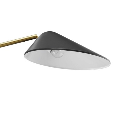 Journey Adjustable Black Standing Floor Lamp, 30"x59"