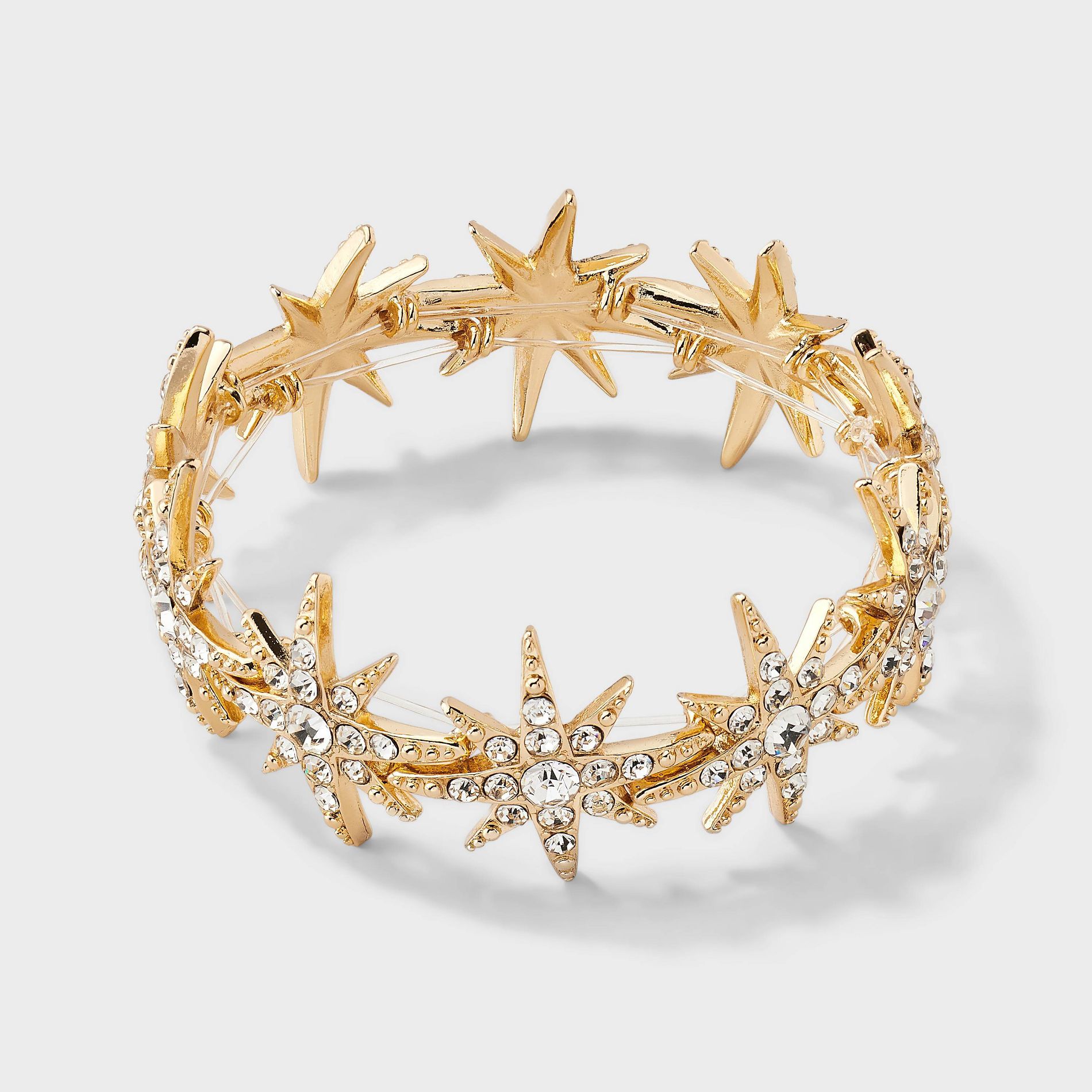 Pave Star Stretch Bracelet - A New Day™ Gold/Clear