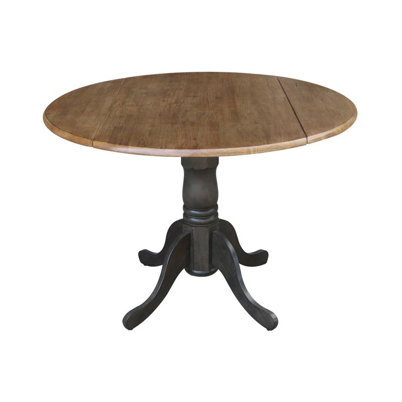 42" Mason Round Dual Drop Leaf Dining Table - International Concepts, 1 of 18