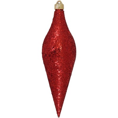 Christmas by Krebs Red and Gold Shatterproof Christmas Long Drop Ornament 12.5" (320mm)