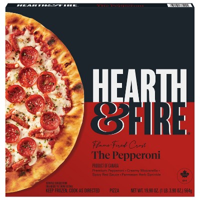 HEARTH & FIRE Premium Frozen Pizza The Pepperoni - 19.9oz