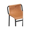Meridian Furniture,Dax Cognac Vegan Leather Counter Stool - 4 of 4