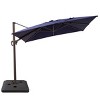 Crestlive Products 9x11FT Cantilever Umbrella UV30+ Outdoor 360 Degree Rotation Offset Umbrella 6 Heights Adjustable with Base - 2 of 4