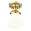Z-Lite Vaughn 1 - Light Flush Mount in  Luxe Gold - 3 of 4