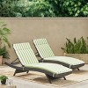 GDFStudio Olivia Rattan Adjustable Chaise Lounges with Striated Cushion(Set of 2) - 2 of 4