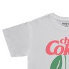 Ladies Coca Cola Fashion Shirt - Cherry Coke Classic Everyday Boyfriend Fashion Short Sleeve Tee (White Cherry Coke, X-Small) - 3 of 4