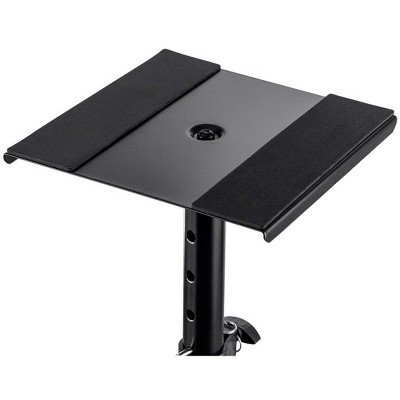 Adjustable Black Steel Clamp-Mounted Desktop Monitor Stands