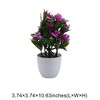 Unique Bargains Artificial Plants Phalaenopsis Orchid Display Plastic 3.74"x3.74"x10.63" 1 Pc - 3 of 4