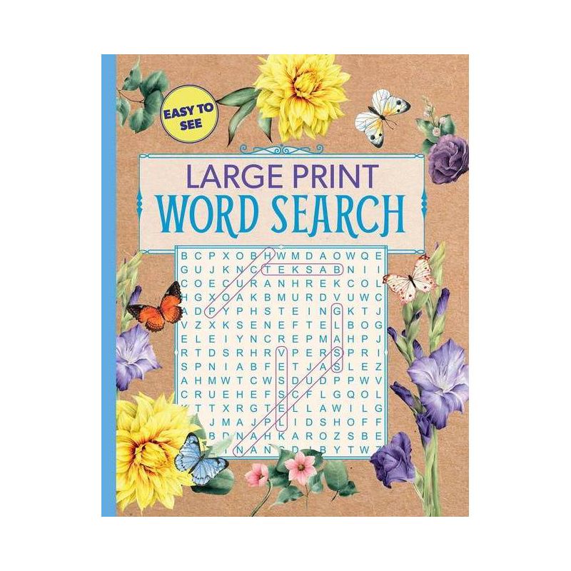 Large Print Floral Word Search - (Large Print Puzzle Books) by  Editors of Thunder Bay Press (Paperback), 1 of 6