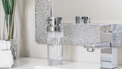 Better Living Chrome Freestanding Toilet Paper Holder with Tray