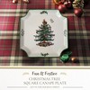 Spode Christmas Tree Square Canape Plate - image 2 of 4