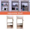 SEVOBAL Bathroom Storage Cabinets, Vanity, 18 Inch Bathroom Vanity with Sink, Free Standing Bathroom Sink Cabinet with Oval Single Ceramic Sink, - 4 of 4
