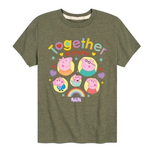 Boys' - Peppa Pig - Together Forever Short Sleeve Graphic T-Shirt - 1 of 4