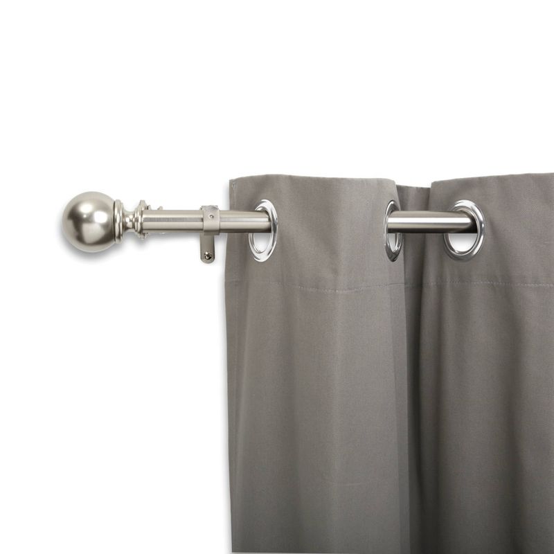Loft by Umbra Ball Double Curtain Rod - Brushed Nickel, 6 of 10