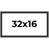 PosterPalooza | Panoramic Antique Black Picture Frame - UV Acrylic, Foam Board Backing, Hanging Hardware - 2 of 4