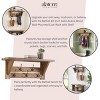 40" Bethel Acacia Wood Coat Hook with Shelf Natural - Alaterre Furniture: Wall Mounted Rack, 5 Hooks, Towel Hanging Storage - 3 of 4