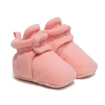 Image of Baby Ro+Me by Robeez Bootie Slippers - Pink 0-3M