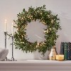 Artificial Greenery Wreath for Wedding Christmas Wreath with Eucalyptus Berries Flowers, Indoor Outdoor Wreaths for Wedding Table Party Home Decor - 4 of 4