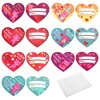 WhizMax 28PCS Valentines Day Gift Cards for Kids with Bear Plush Toys,Mini Stuffed Animal Plush Toys Keychains for Valentines Party Favor Supplies - 2 of 4