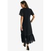 Jessica London Women's Plus Size Georgette Flounce Hem Midi Dress - 3 of 4
