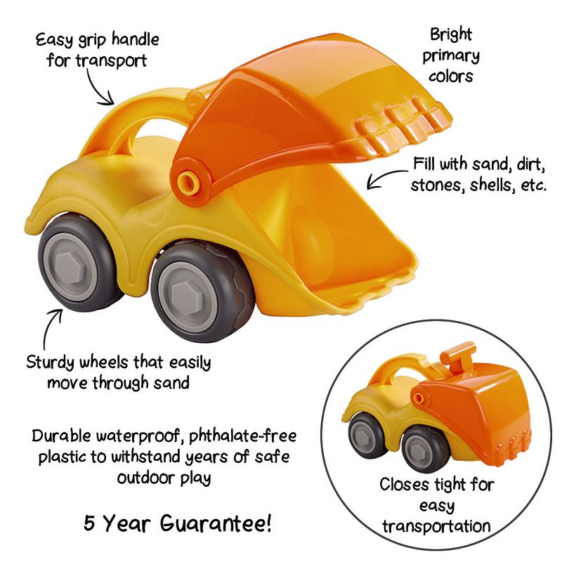 HABA Sand Play Shovel Excavator Sand Toy for Digging and Transporting Sand or Dirt, 5 of 6