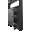CAVINAS Hall Tree with 4 Hooks Modern Tipping Bucket Shoe Rack with Storage Shelves for Entryway - 3 of 4