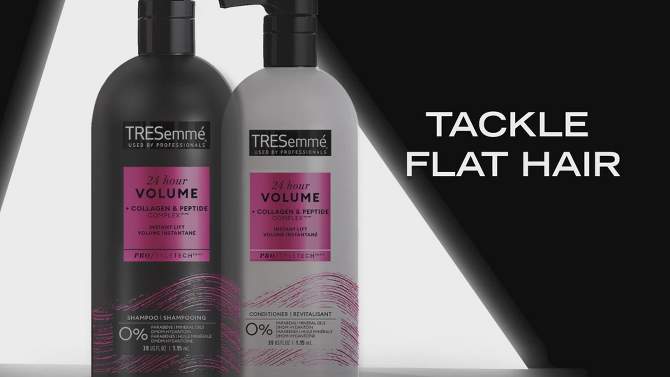 Tresemme 24 Hour Volume Conditioner For Fine Hair with Pump - 39 fl oz, 2 of 8, play video