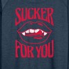 Women's - Instant Message - Valentine's Day Sucker For You Lightweight French Terry Slouchy - 2 of 4
