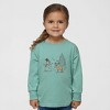 The Juniper Shop Deer Snowman Scene Toddler Long Sleeve Tee - 2 of 3