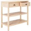 Apis Raffia Console Table - CNS6603A - Beige - Safavieh - 4 of 4