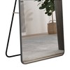 Infurnic Full Length Mirrors Wall Mirror with Stand Aluminum Alloy Thin Frame for Living Room, Clothing Shop, Corridor Decor, Black, 23"*0.6"*65" - 4 of 4